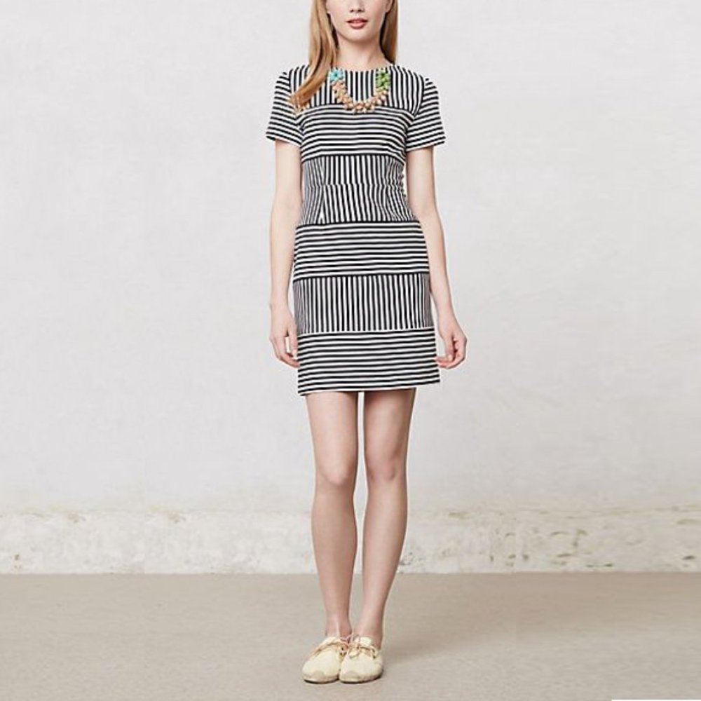 WHIT Two x Anthropologie Shift Dress, B/W, 2P